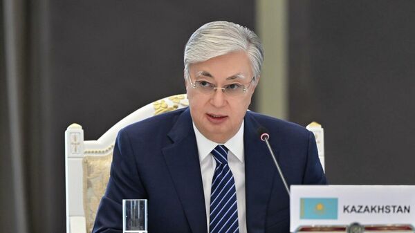 Глава государства Касым-Жомарт Токаев выступил на второй встрече лидеров Центральная Азия – Европейский Союз - Sputnik Казахстан