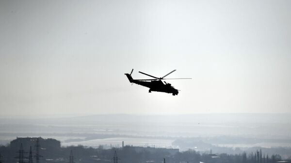 Вертолет Ми-24 в небе. Архивное фото - Sputnik Казахстан