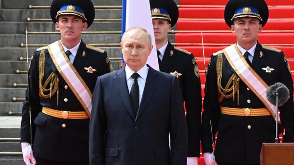 Владимир Путин выступил перед российскими военнослужащими в Кремле - ВИДЕО - Sputnik Қазақстан