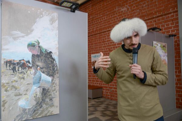 Кочевая выставка татарского художника стартовала в Петропавловске - Sputnik Казахстан
