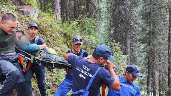 Спасатели два часа спускали пострадавшую туристку с гор в Алматы - Sputnik Казахстан