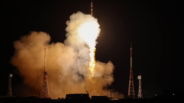  Ракета-носитель Союз-2.1а вывела на целевую орбиту пилотируемый корабль Союз МС-24 с новым экипажем Международной космической станции (МКС). - Sputnik Казахстан