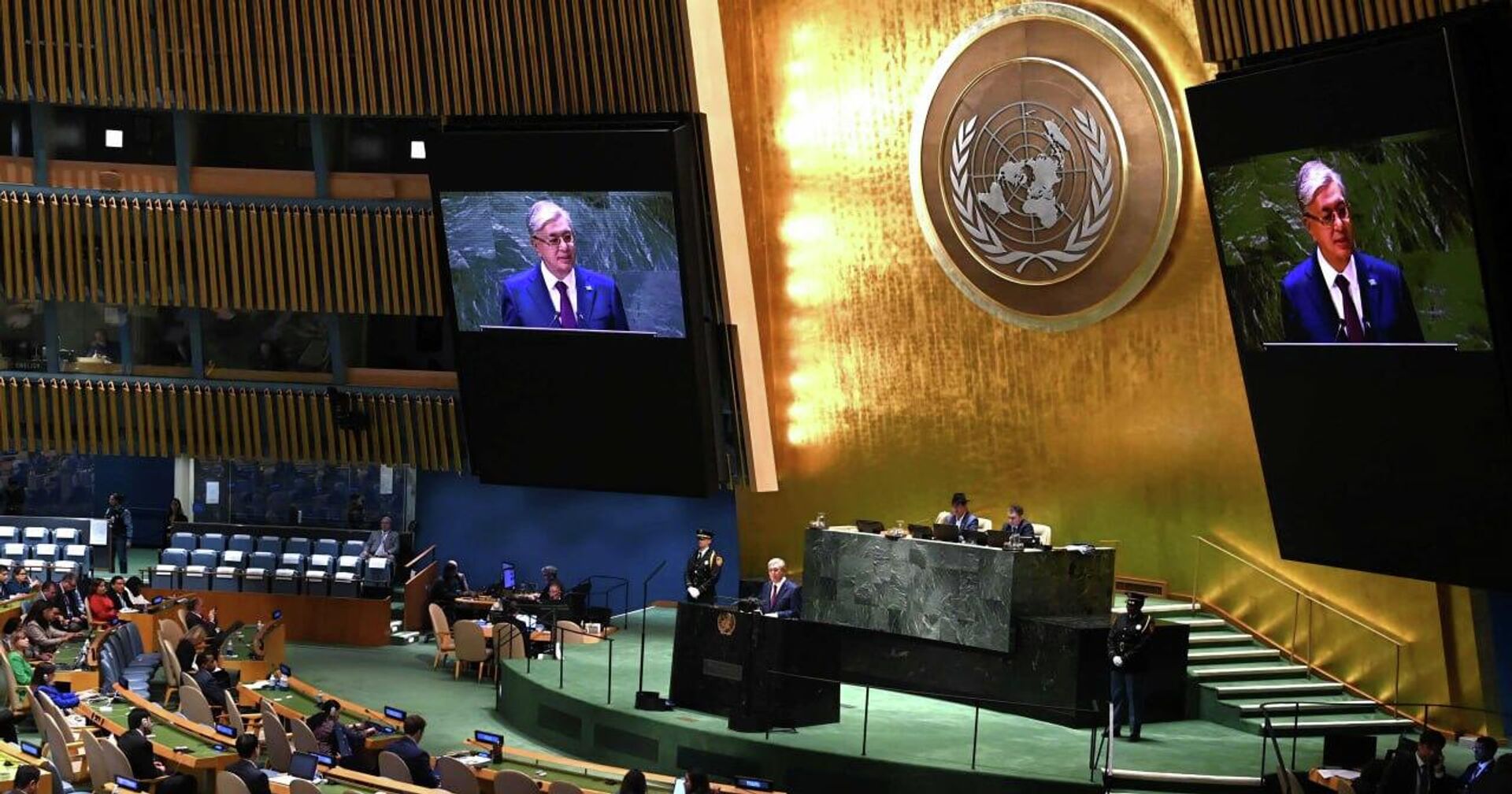 Касым-Жомарт Токаев выступил на общих дебатах Генассамблеи ООН - Sputnik Казахстан, 1920, 20.09.2023