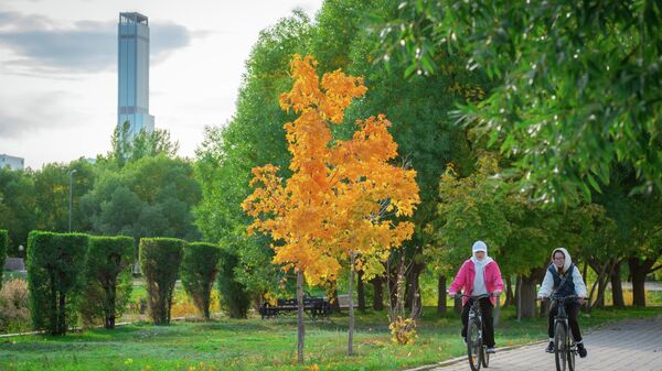 Осень в городском столичном парке - Sputnik Қазақстан