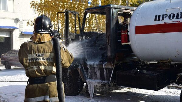 Пожар на АГЗС в Петропавловске  - Sputnik Казахстан