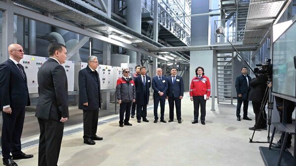 Глава государства посетил газовую тепловую станцию Туран - Sputnik Қазақстан