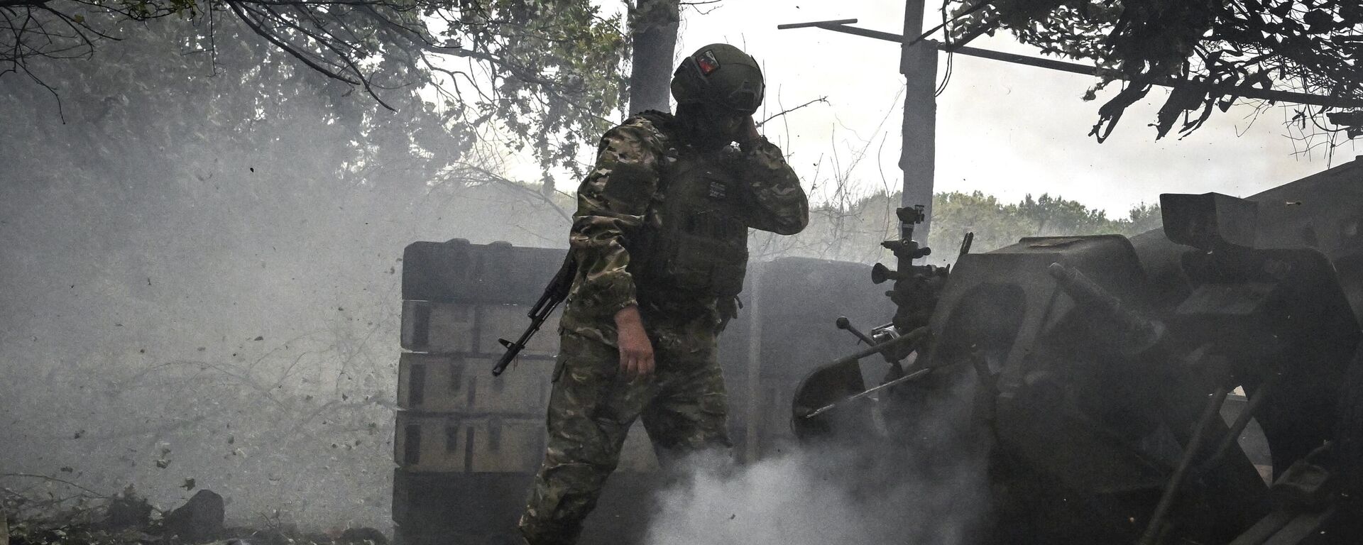 Стрельба агитационными снарядами по позициям ВСУ на Северском направлении - Sputnik Казахстан, 1920, 12.07.2024