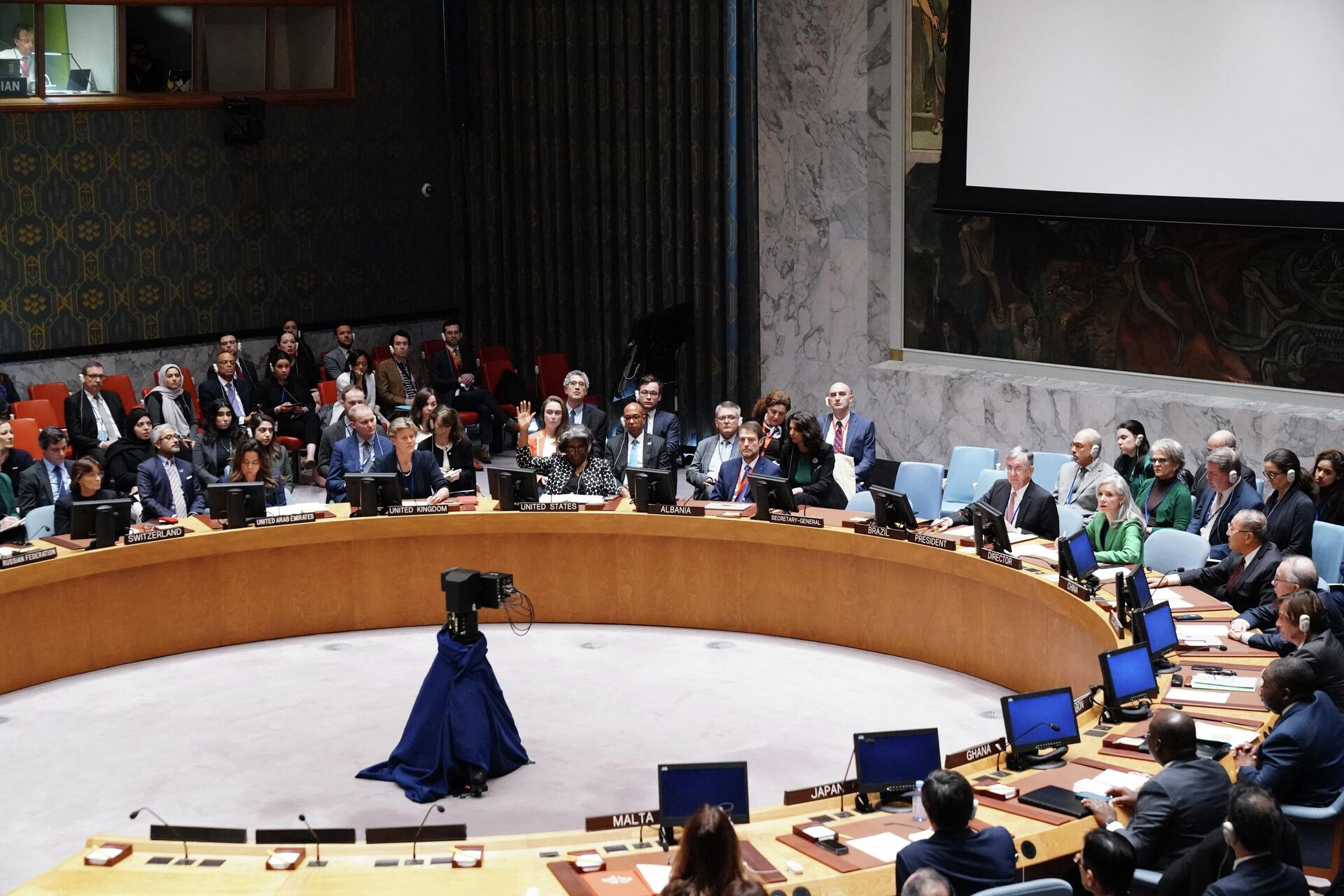 Голосование Совета Безопасности ООН по резолюции об осуждении удара по больнице в секторе Газа - Sputnik Казахстан, 1920, 18.10.2023