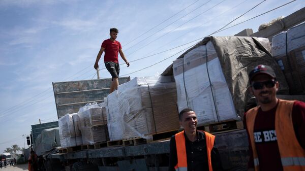 Гуманитарная помощь в Газе - Sputnik Казахстан