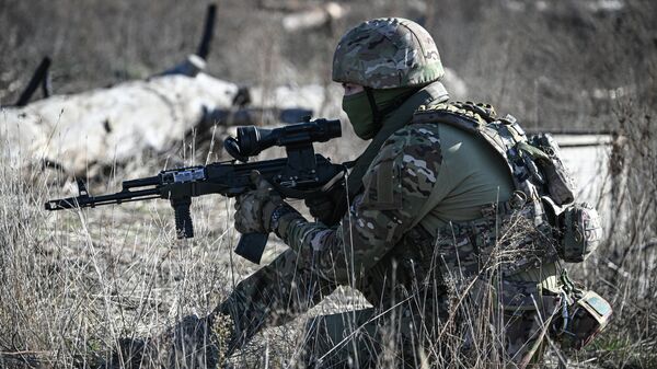 Бывшие бойцы Вагнера в спецназе Ахмат в зоне СВО - Sputnik Казахстан
