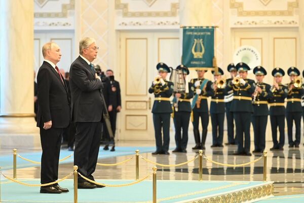 Токаев встретил Путина в Акорде - Sputnik Казахстан