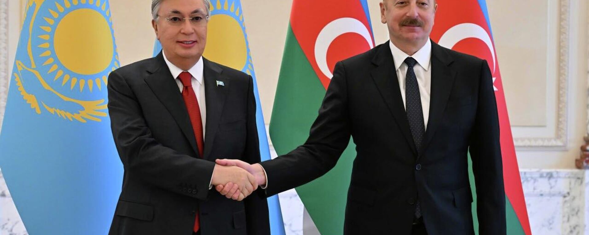  Касым-Жомарт Токаев и Ильхам Алиев провели переговоры - Sputnik Казахстан, 1920, 24.11.2023