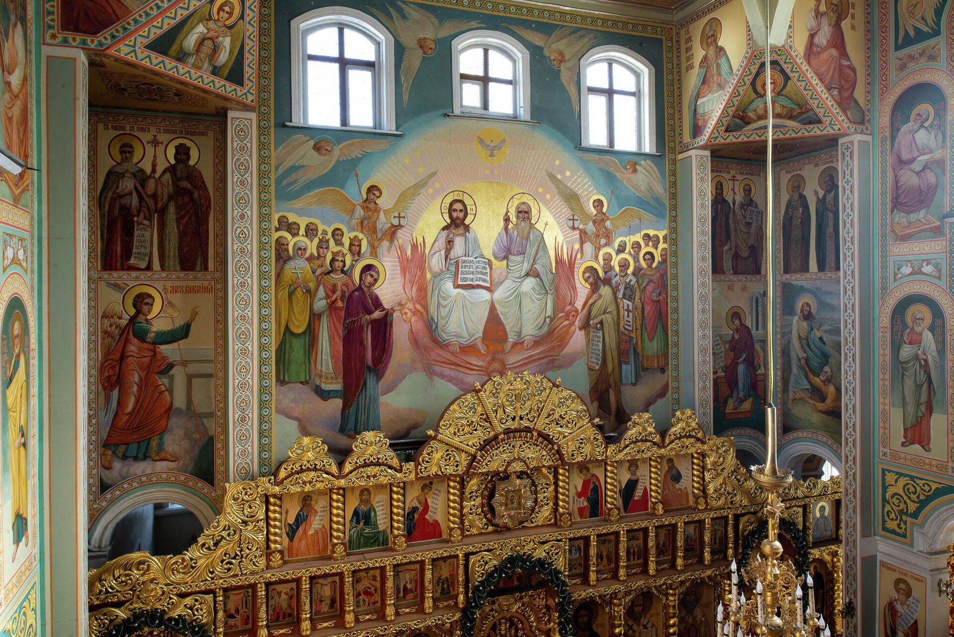 Пример необычной росписи Никольского собора - Sputnik Казахстан, 1920, 29.11.2023