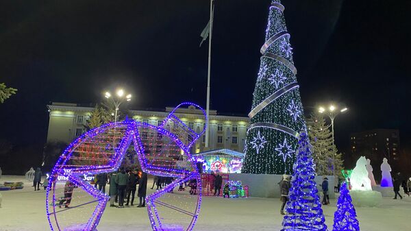 Новогоднее оформление Петропавловска - Sputnik Казахстан