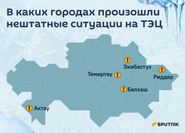 Нештатные ситуации на ТЭЦ - инфографика - Sputnik Казахстан