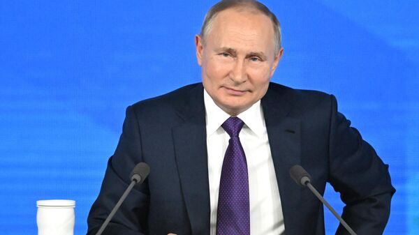 Большая пресс-конференция президента РФ Владимира Путина - прямой эфир - Sputnik Казахстан