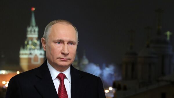 Новогоднее обращение президента РФ В. Путина - Sputnik Казахстан