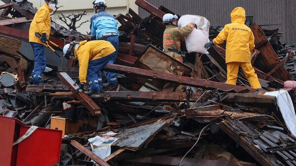 Землетрясение в Японии, 3 января 2024 года - Sputnik Казахстан
