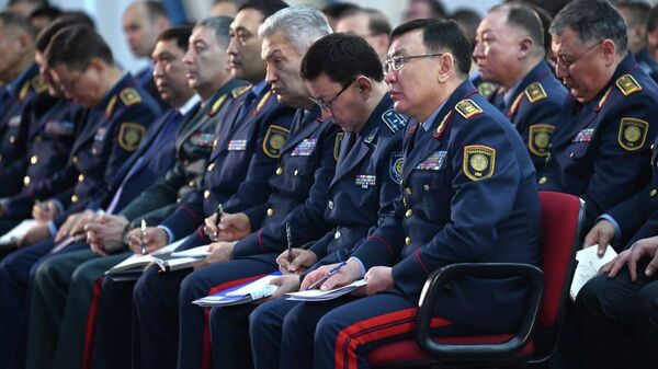 Расширенное заседание коллегии МВД провел президент Токаев  - Sputnik Казахстан