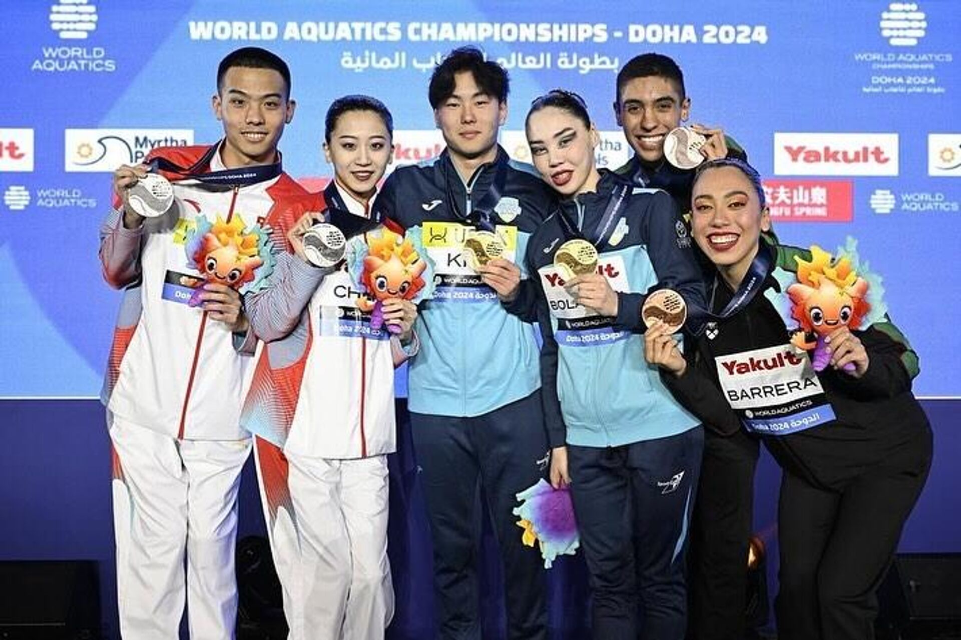 Казахстанские спортсмены завоевали первую в истории страны золотую медаль в артистическом плавании  - Sputnik Қазақстан, 1920, 05.02.2024