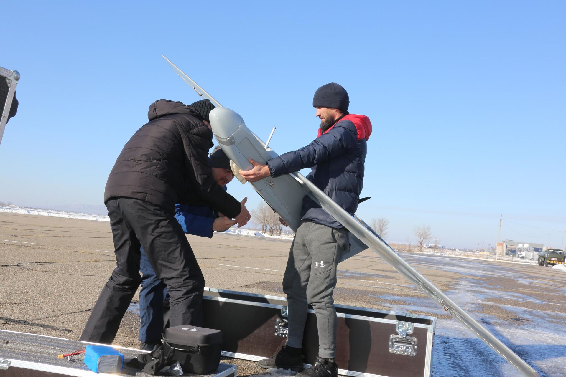 В Казахстане провели испытания военных дронов отечественного производства - Sputnik Казахстан, 1920, 06.02.2024