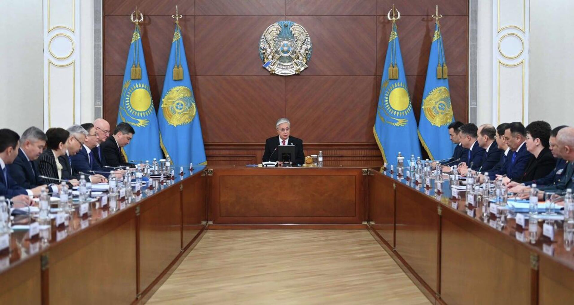 Расширенное заседание правительства с новым премьером - Sputnik Казахстан, 1920, 07.02.2024