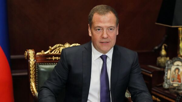 Председатель Единой России, заместитель председателя Совета безопасности РФ Дмитрий Медведев - Sputnik Қазақстан