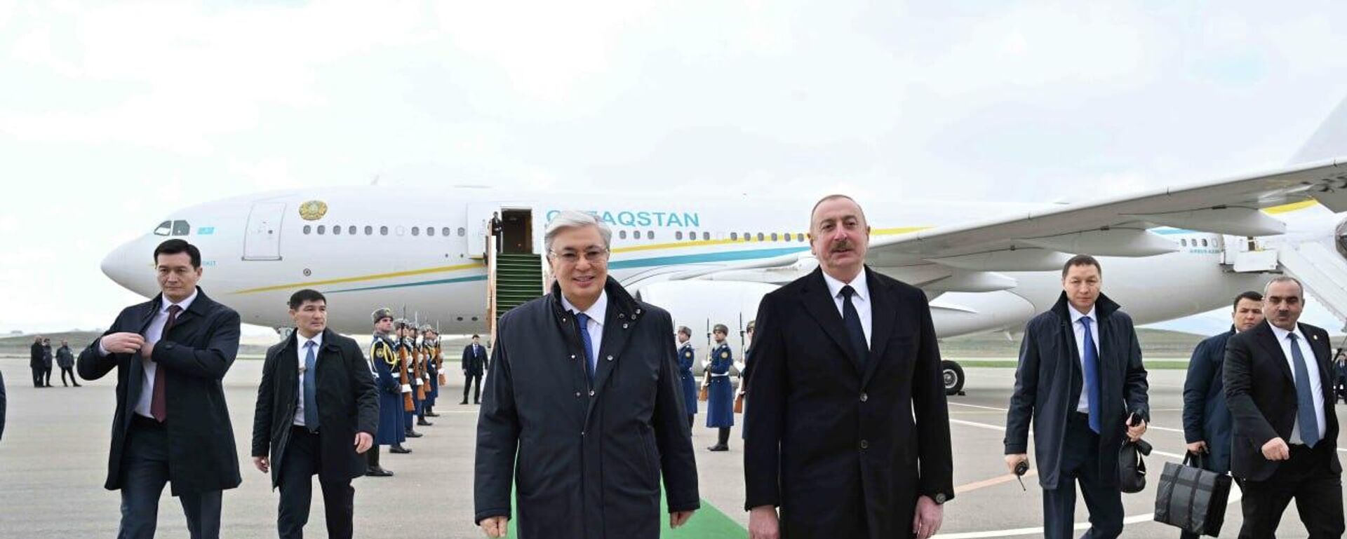 Касым-Жомарт Токаев и Ильхам Алиев прибыли в город Физули  - Sputnik Казахстан, 1920, 12.03.2024