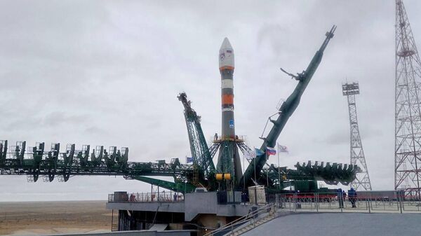 Союз-2.1б на стартовой площадке Байконура  - Sputnik Казахстан