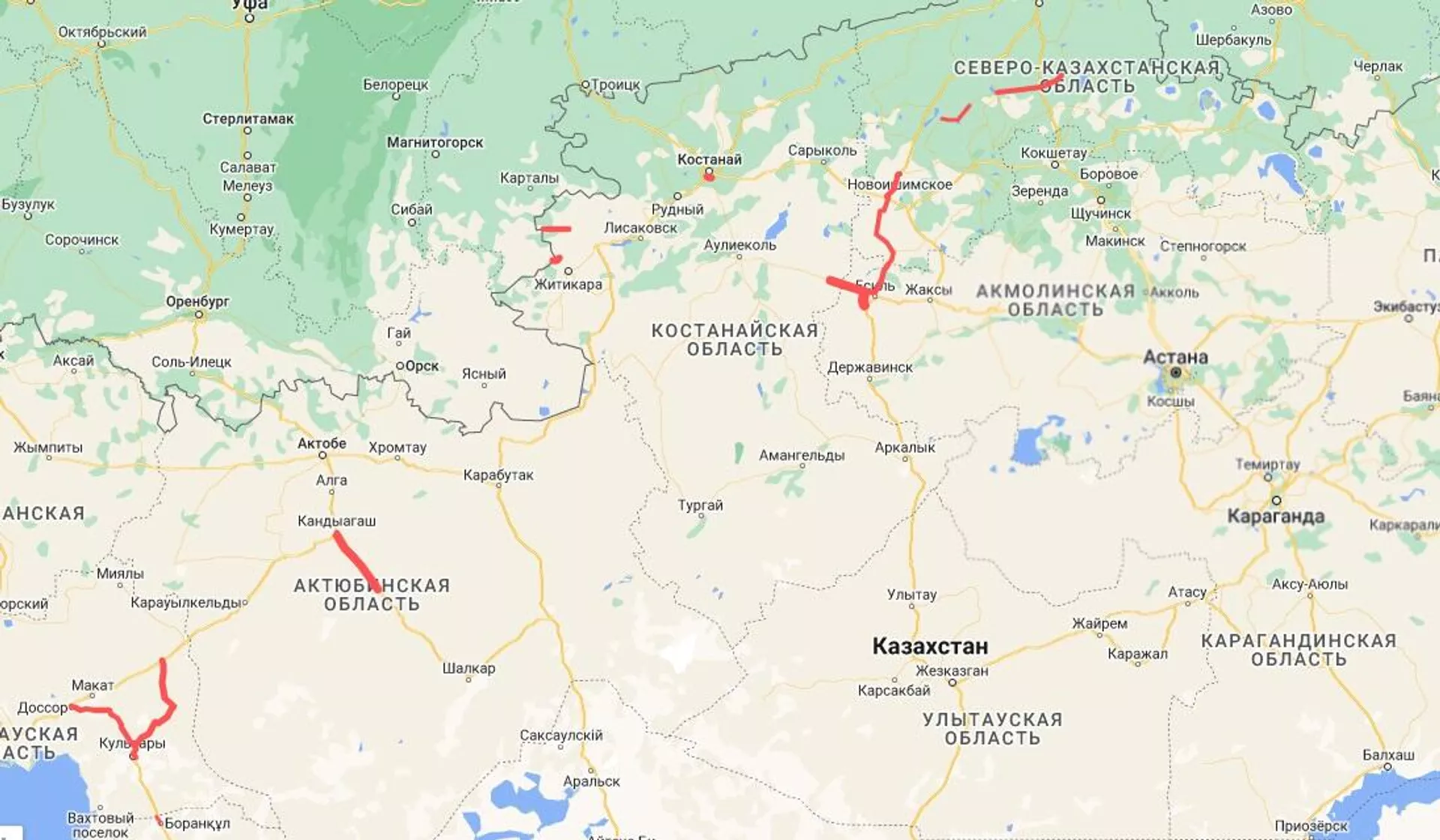 Карта закрытых для движения участков дорог в Казахстане на 9 апреля - Sputnik Казахстан, 1920, 09.04.2024