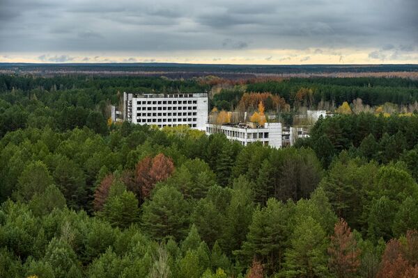 1986 жылы сәуірдің 25-інен 26-сына қараған түні Чернобыль атом электр станциясында турбогенераторлар сынақтан өтті. Сынақ кезінде төртінші энергоблоктың реакторын өшіру, генератор көрсеткіштерін өлшеу және апаттық салқындату жүйесін өшіру қарастырылды.Суретте: Припять қаласындағы қараусыз қалған ғимарат. - Sputnik Қазақстан