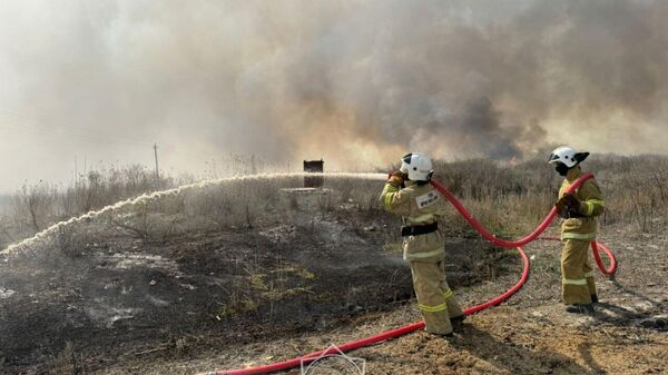 Пожар в Балхашском районе - Sputnik Казахстан