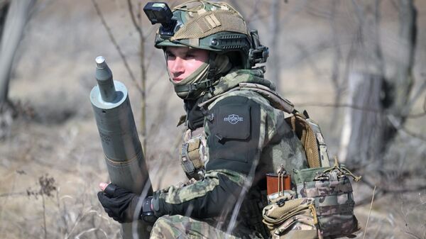 Боевая подготовка артиллеристов Южной группировки войск - Sputnik Казахстан