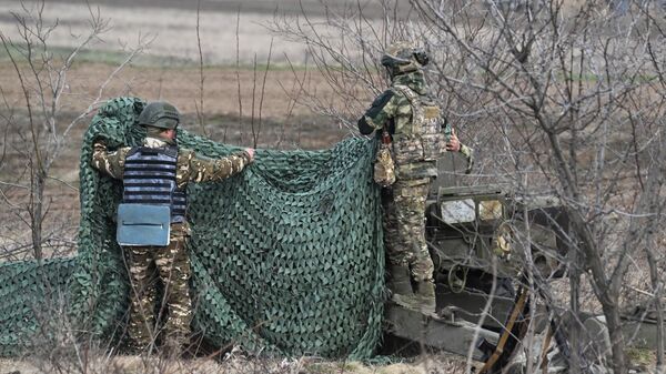 Боевая подготовка артиллеристов Южной группировки войск - Sputnik Казахстан