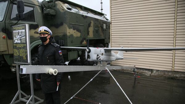 Комплекс с беспилотным летательным аппаратом (БЛА) Гранат-4 на выставке вооружения - Sputnik Казахстан