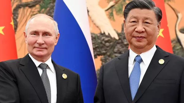 Визит президента РФ В. Путина в Китай для участия в мероприятиях третьего Международного форума Один пояс, один путь. День второй - Sputnik Казахстан