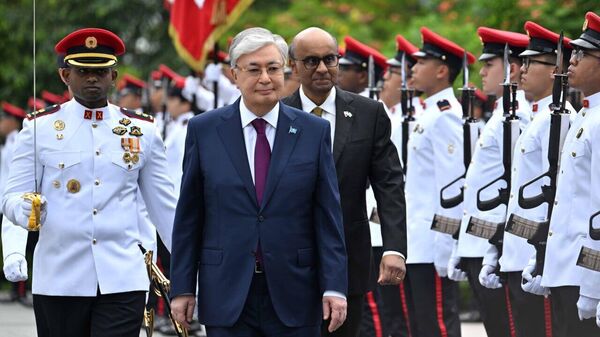 Касым-Жомарт Токаев прибыл во Дворец президента Сингапура Istana - Sputnik Казахстан