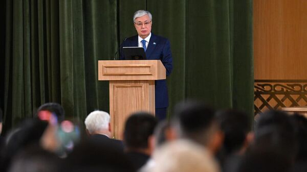 Касым-Жомарт Токаев выступает в Алматы перед казахстанскими учеными - Sputnik Қазақстан
