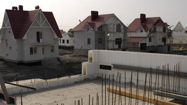 Строительство дома, архивное фото - Sputnik Казахстан