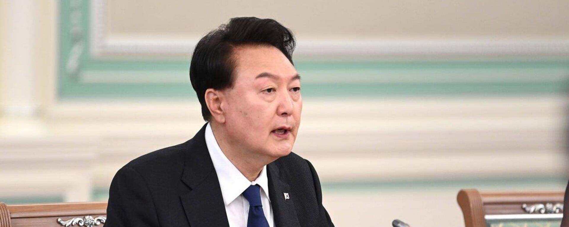 Президент Кореи Юн Сок Ёль и президент Казахстана Касым-Жомарт Токаев. Встреча в Астане - Sputnik Казахстан, 1920, 09.12.2024