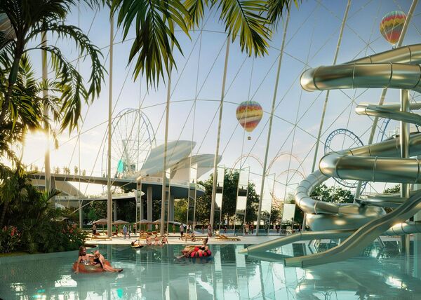 Аквакомплекс курорта "Новая Анапа" в Краснодарском крае. - Sputnik Казахстан