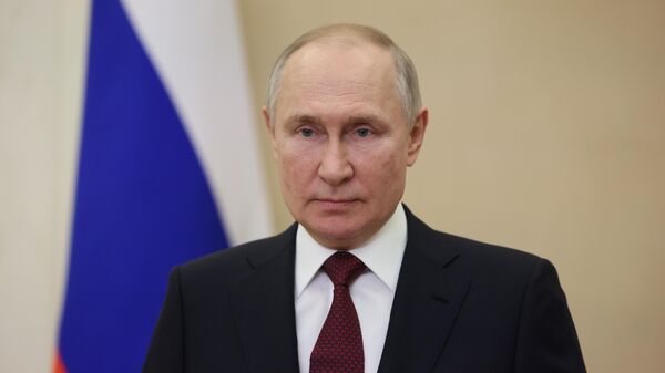 Видеообращение президента РФ В. Путина к участникам встречи глав оборонных ведомств государств - членов ШОС и СНГ - Sputnik Казахстан
