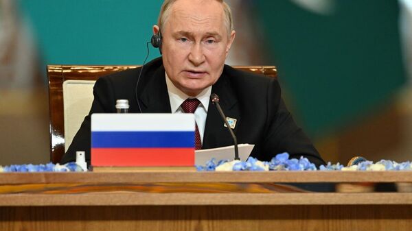 Пресс-конференция Путина по итогам заседания Совета глав государств - членов ШОС - Sputnik Қазақстан