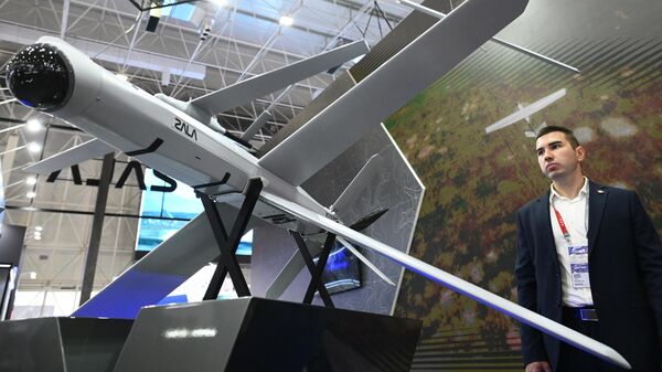 Разведывательно-ударный комплекс Ланцет на международном военно-техническом форуме, архивное фото - Sputnik Казахстан