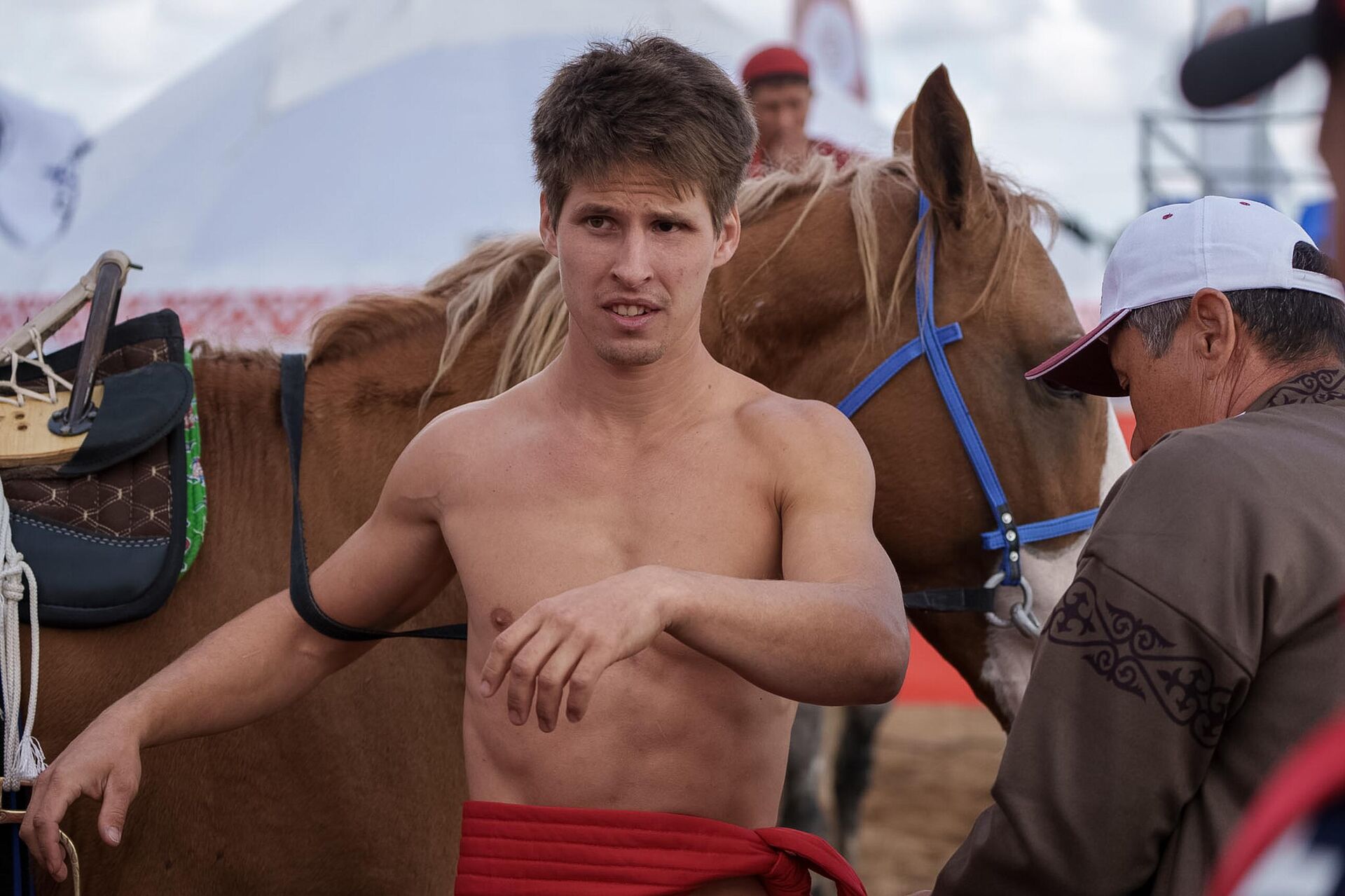 Соревнования по Аударыспаку на Всемирных играх кочевников - Sputnik Казахстан, 1920, 09.09.2024