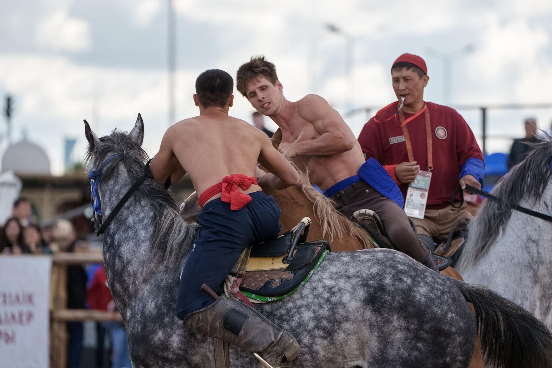 Соревнования по Аударыспаку на Всемирных играх кочевников - Sputnik Казахстан, 1920, 09.09.2024