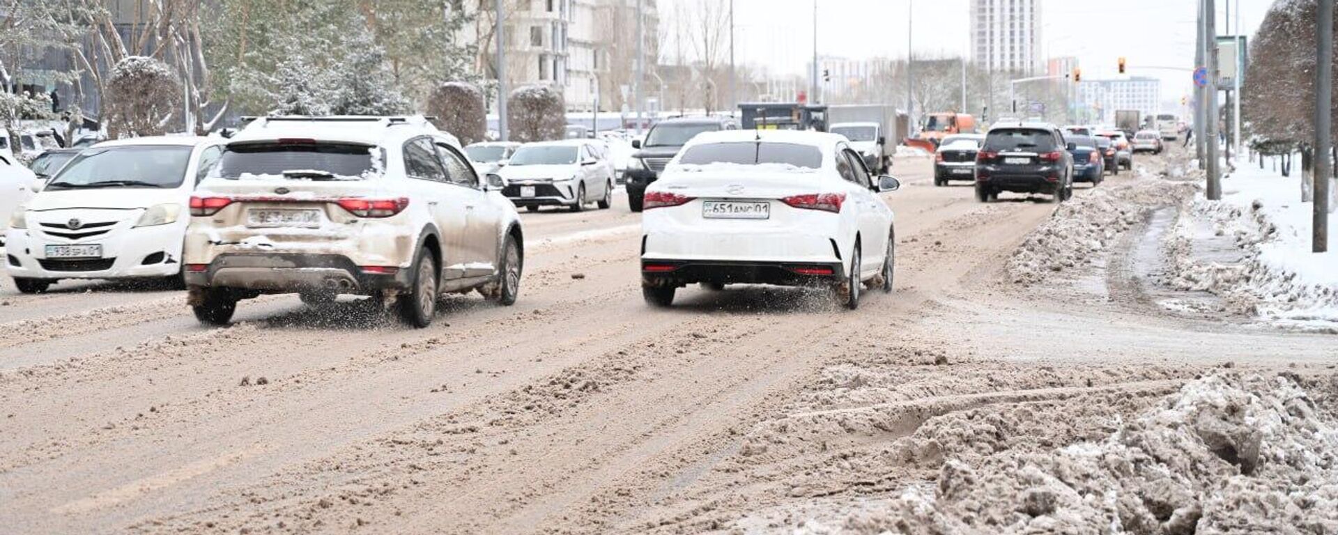 Снег в Астане - Sputnik Казахстан, 1920, 22.12.2025