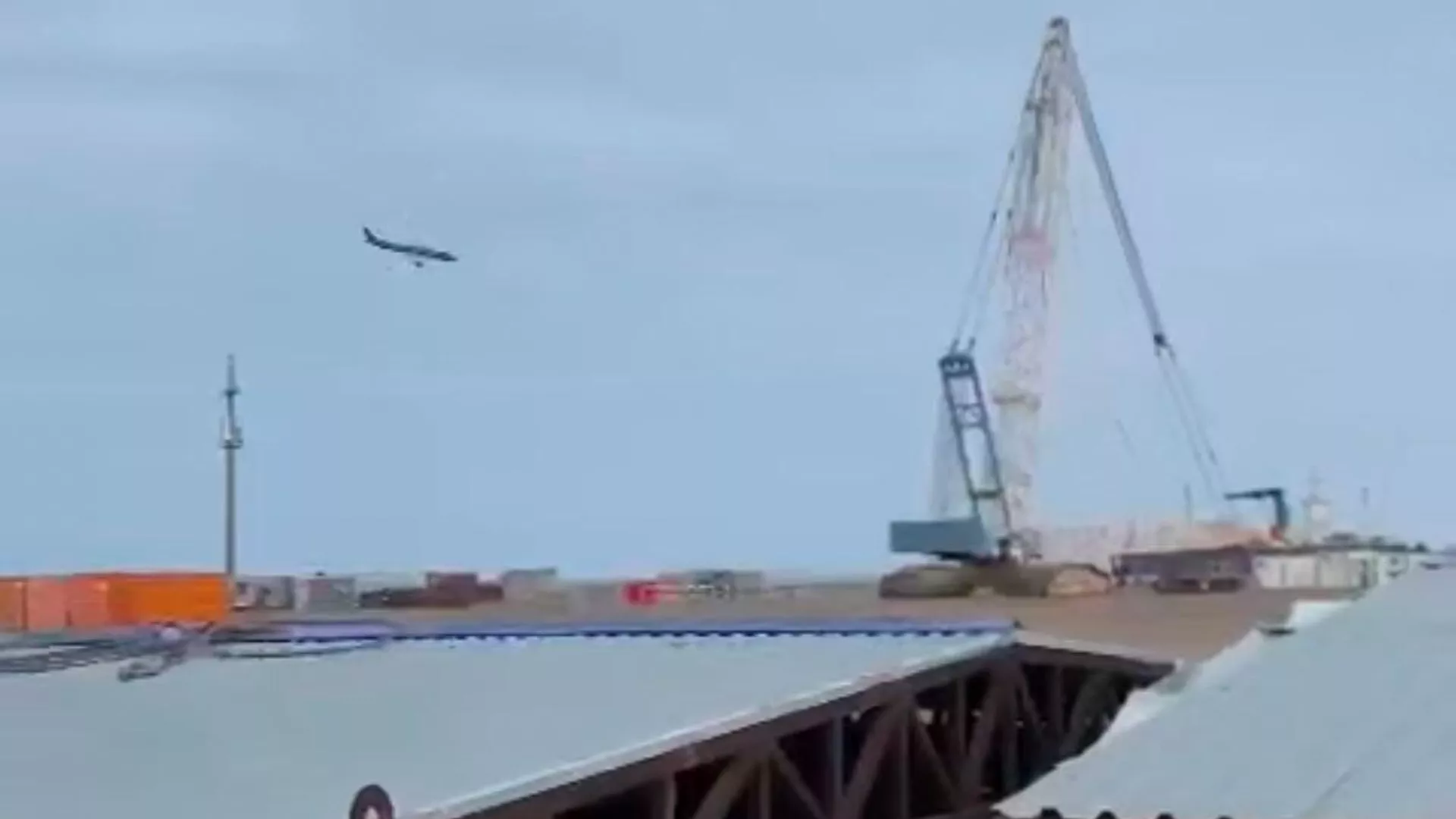 Крушение самолета в Актау0