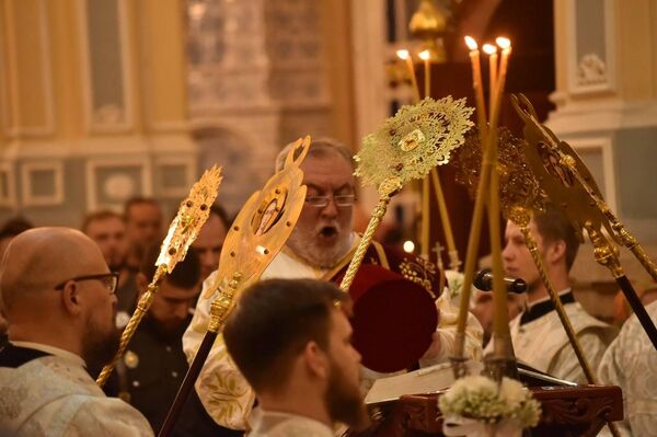 Праздничная крещенская служба в Алматы - Sputnik Казахстан