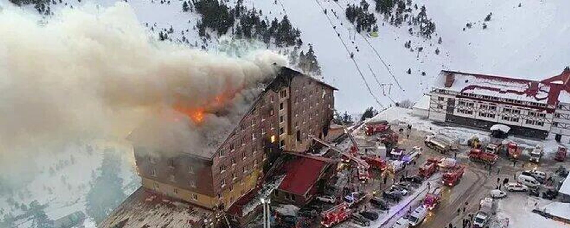 Пожар в турецком отеле  - Sputnik Казахстан, 1920, 22.01.2025